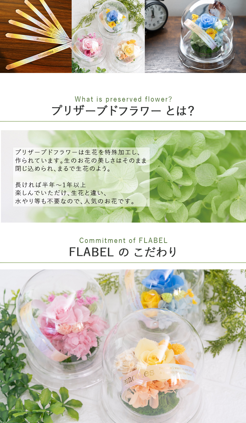 プリザーブドフラワーとは？ FLABELのこだわり