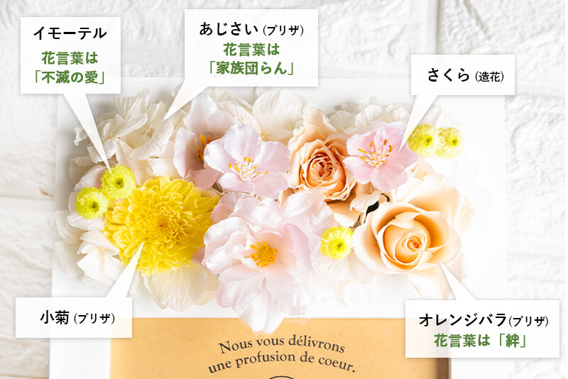 期間限定 さくらver 使用花材