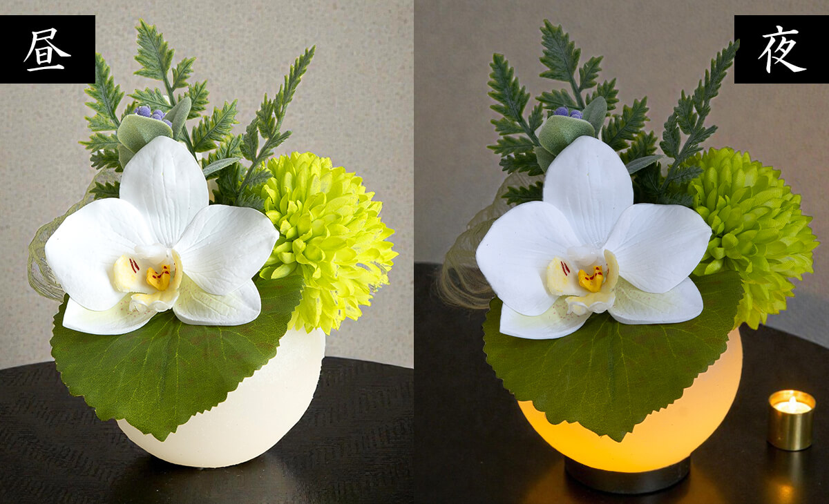 二つの表情で心に寄り添う仏花